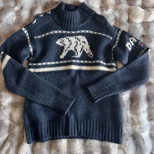 Dale of Norway Navy Merino wool Turtleneck Sweater